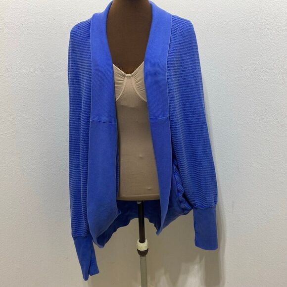 Free People Sweaters - Free People FP One Deva Shrug Waffle Knit Cardigan Tunic Top XS|S